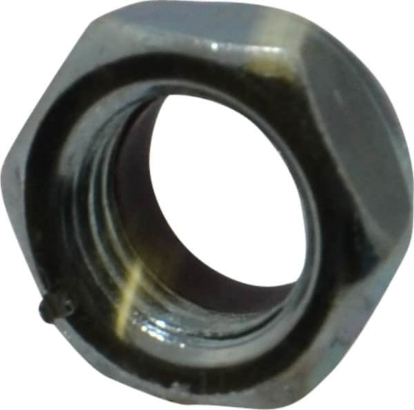 Value Collection - 7/16-20 UNF Grade 2 Hex Jam Lock Nut with Nylon Insert - 11/16" Width Across Flats, 21/64" High, Zinc-Plated Finish - A1 Tooling