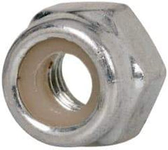 Value Collection - M4x0.70 Metric Coarse Grade 8 Hex Lock Nut with Nylon Insert - 5mm High, Zinc-Plated Finish - A1 Tooling