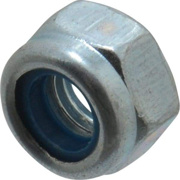 Value Collection - M5x0.80 Metric Coarse Grade 8 Hex Lock Nut with Nylon Insert - 5mm High, Zinc-Plated Finish - A1 Tooling