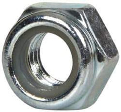 Value Collection - M8x1.25 Metric Coarse Grade 8 Hex Lock Nut with Nylon Insert - 8mm High, Zinc-Plated Finish - A1 Tooling