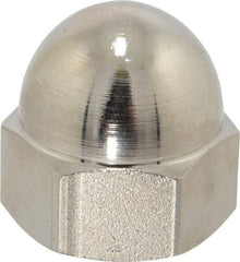 Value Collection - 3/4-10" UNC, 1/16" Width Across Flats, Nickel Plated, Steel Acorn Nut - 1" Overall Height, Grade 2 - A1 Tooling