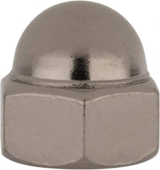 Value Collection - 7/16-20" UNF, 5/8" Width Across Flats, Nickel Plated, Steel Acorn Nut - 11/16" Overall Height, Grade 2 - A1 Tooling