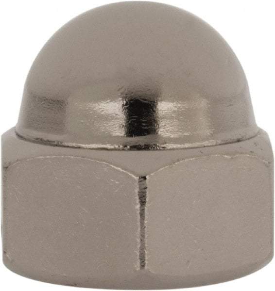 Value Collection - 1/2-20" UNF, 3/4" Width Across Flats, Nickel Plated, Steel Acorn Nut - 9/16" Overall Height, Grade 2 - A1 Tooling