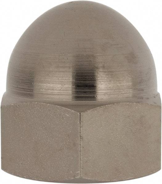 Value Collection - 3/4-16" UNF, 1/16" Width Across Flats, Nickel Plated, Steel Acorn Nut - 1" Overall Height, Grade 2 - A1 Tooling