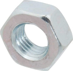 Value Collection - M10x1.25 Metric Fine Steel Right Hand Hex Nut - 17mm Across Flats, 8mm High, Zinc-Plated Finish - A1 Tooling