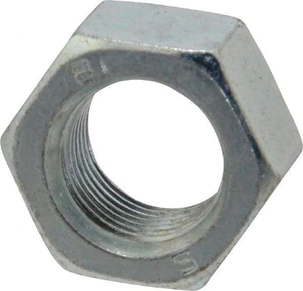 Value Collection - M18x1.50 Metric Fine Steel Right Hand Hex Nut - 27mm Across Flats, 15mm High, Zinc-Plated Finish - A1 Tooling