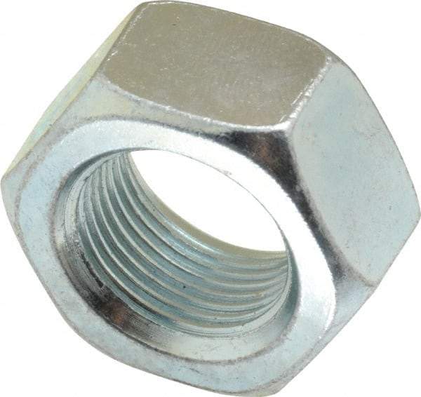 Value Collection - M20x1.50 Metric Fine Steel Right Hand Hex Nut - 30mm Across Flats, 16mm High, Zinc-Plated Finish - A1 Tooling