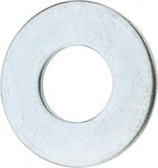 Value Collection - 1-1/8" Screw, Steel USS Flat Washer - 1-1/4" ID x 2-3/4" OD, 0.136" Thick, Zinc-Plated Finish - A1 Tooling