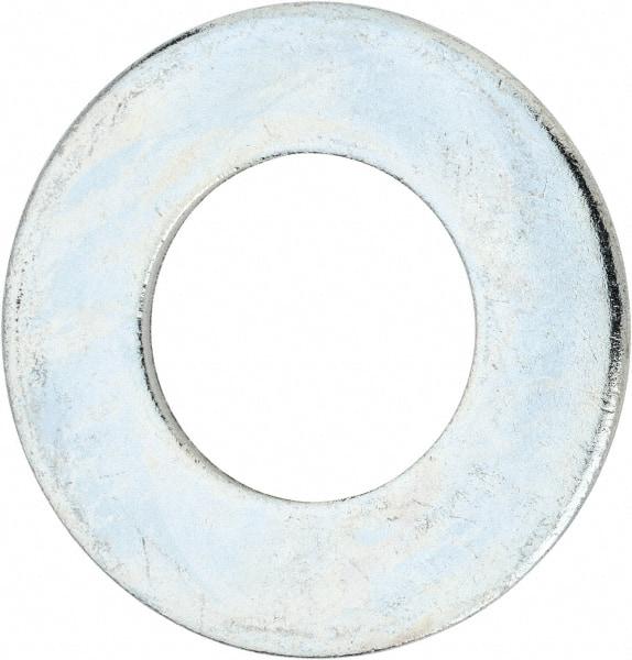 Value Collection - 2-1/2" Screw, Steel USS Flat Washer - 2-5/8" ID x 5" OD, 0.21" Thick, Zinc-Plated Finish - A1 Tooling