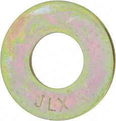 Value Collection - 1-1/4" Screw, Grade 8 Steel USS Flat Washer - 1-3/8" ID x 3" OD, 11/64" Thick, Zinc Yellow Dichromate Finish - A1 Tooling