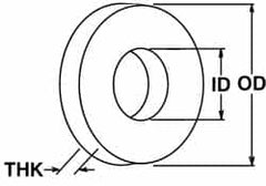 Value Collection - M30 Screw, Grade 18-8 Stainless Steel Standard Flat Washer - 31mm ID x 56mm OD, Plain Finish - A1 Tooling