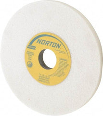 Norton - 7" Diam x 1-1/4" Hole x 1/2" Thick, H Hardness, 60 Grit Surface Grinding Wheel - Aluminum Oxide, Type 1, Medium Grade, 3,600 Max RPM, Vitrified Bond, No Recess - A1 Tooling