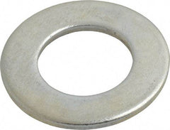 Value Collection - 1-1/8" Screw, Steel SAE Flat Washer - 1-3/16" ID x 2-1/4" OD, 9/64" Thick, Zinc-Plated Finish - A1 Tooling