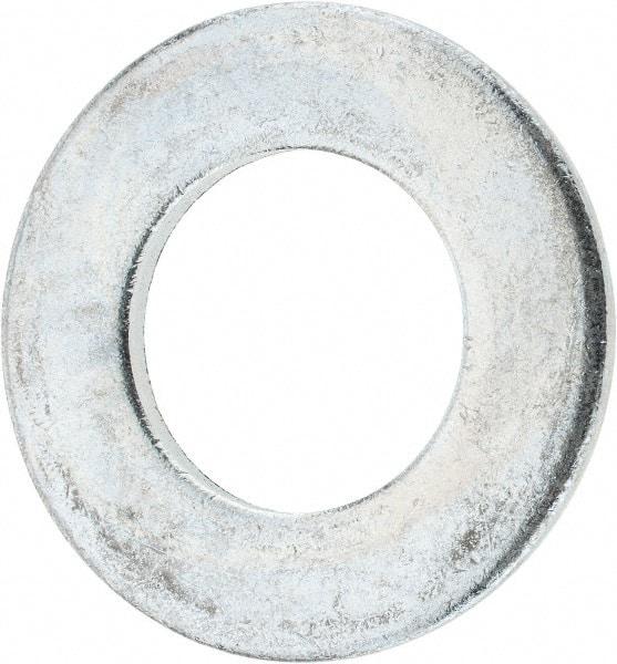 Value Collection - 1-1/4" Screw, Steel SAE Flat Washer - 1-3/8" ID x 2-1/2" OD, 5/32" Thick, Zinc-Plated Finish - A1 Tooling