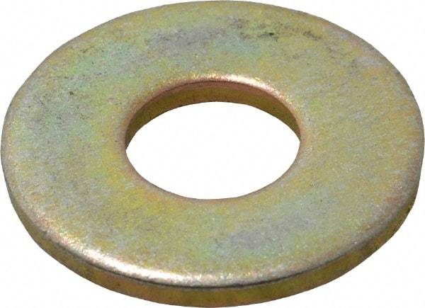 Value Collection - 1/2" Screw, Grade 8 Steel Extra Thick Flat Washer - Zinc Yellow Dichromate Finish - A1 Tooling