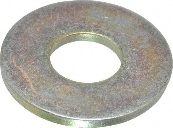 Value Collection - 9/16" Screw, Grade 8 Steel Extra Thick Flat Washer - Zinc Yellow Dichromate Finish - A1 Tooling