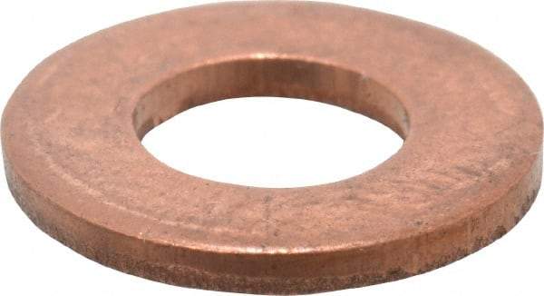 Value Collection - 1/4" Screw, Copper Standard Flat Washer - 1/4" ID x 5/8" OD, 0.049" Thick, Plain Finish - A1 Tooling