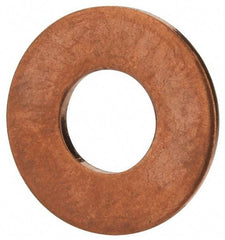 Value Collection - 5/16" Screw, Copper Standard Flat Washer - 0.336" ID x 3/4" OD, 0.064" Thick, Plain Finish - A1 Tooling