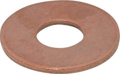 Value Collection - 3/8" Screw, Copper Standard Flat Washer - 0.395" ID x 1" OD, 0.064" Thick, Plain Finish - A1 Tooling