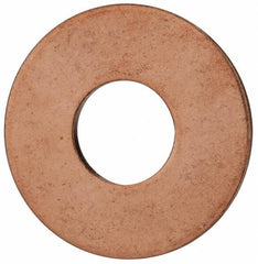 Value Collection - 1/2" Screw, Copper Standard Flat Washer - 0.563" ID x 1-3/8" OD, 0.081" Thick, Plain Finish - A1 Tooling