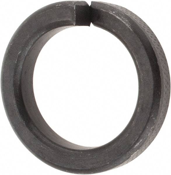 Value Collection - 1", 1.017" ID, 1/4" Thick High Collar Split Lock Washer - Steel, Uncoated, 1.017" Min ID, 1.042" Max ID, 1.483" Max OD - A1 Tooling