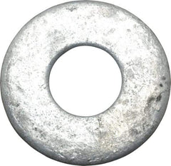 Value Collection - 1" Screw, Steel USS Flat Washer - 1-1/16" ID x 2-1/2" OD, 11/64" Thick, Galvanized Finish - A1 Tooling