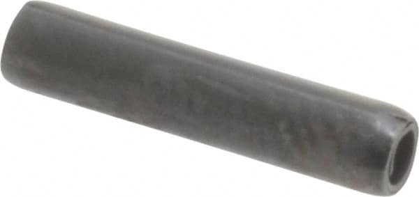 Made in USA - 3/32" Diam x 7/16" Long Coiled Spring Pin - Grade 1070-1090 Alloy Steel, Black Oxide Finish - A1 Tooling