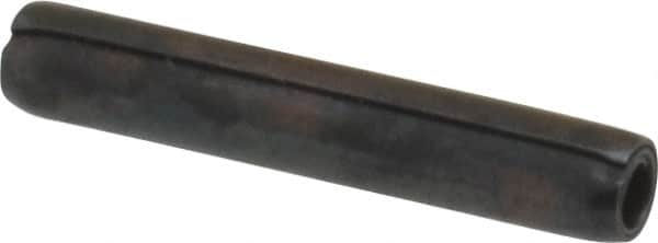 Made in USA - 3/32" Diam x 9/16" Long Coiled Spring Pin - Grade 1070-1090 Alloy Steel, Black Oxide Finish - A1 Tooling