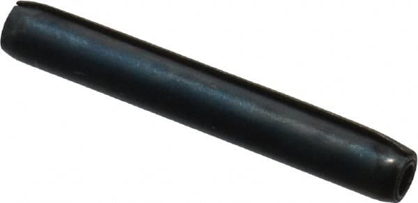 Made in USA - 3/32" Diam x 11/16" Long Coiled Spring Pin - Grade 1070-1090 Alloy Steel, Black Oxide Finish - A1 Tooling