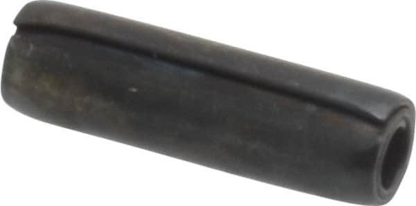 Made in USA - 1/8" Diam x 7/16" Long Coiled Spring Pin - Grade 1070-1090 Alloy Steel, Black Oxide Finish - A1 Tooling