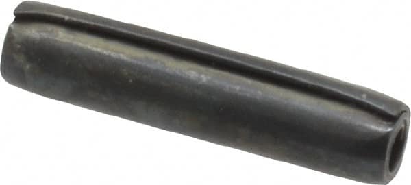 Made in USA - 1/8" Diam x 9/16" Long Coiled Spring Pin - Grade 1070-1090 Alloy Steel, Black Oxide Finish - A1 Tooling