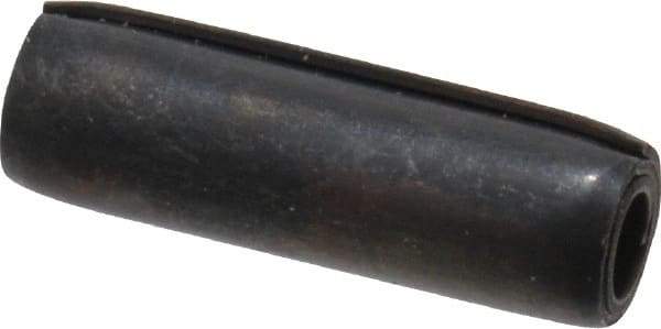 Made in USA - 5/32" Diam x 1/2" Long Coiled Spring Pin - Grade 1070-1090 Alloy Steel, Black Oxide Finish - A1 Tooling