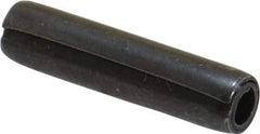 Made in USA - 5/32" Diam x 11/16" Long Coiled Spring Pin - Grade 1070-1090 Alloy Steel, Black Oxide Finish - A1 Tooling