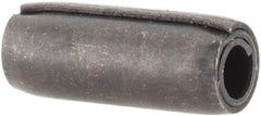 Made in USA - 3/16" Diam x 1/2" Long Coiled Spring Pin - Grade 1070-1090 Alloy Steel, Black Oxide Finish - A1 Tooling