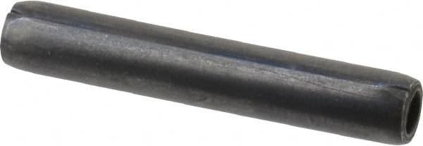 Made in USA - 3/16" Diam x 1-1/8" Long Coiled Spring Pin - Grade 1070-1090 Alloy Steel, Black Oxide Finish - A1 Tooling