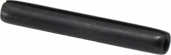 Made in USA - 3/16" Diam x 1-3/8" Long Coiled Spring Pin - Grade 1070-1090 Alloy Steel, Black Oxide Finish - A1 Tooling