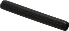 Made in USA - 3/16" Diam x 1-1/2" Long Coiled Spring Pin - Grade 1070-1090 Alloy Steel, Black Oxide Finish - A1 Tooling