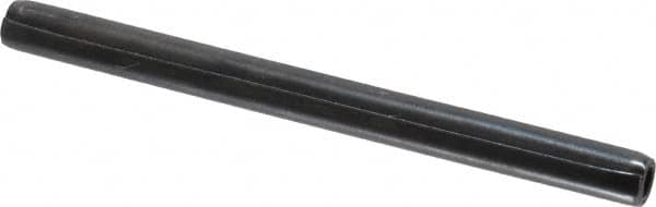 Made in USA - 3/16" Diam x 2-1/2" Long Coiled Spring Pin - Grade 1070-1090 Alloy Steel, Black Oxide Finish - A1 Tooling