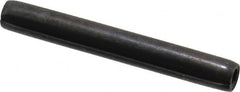 Made in USA - 7/32" Diam x 1-3/4" Long Coiled Spring Pin - Grade 1070-1090 Alloy Steel, Black Oxide Finish - A1 Tooling