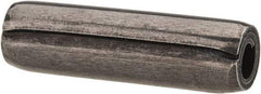 Made in USA - 5/16" Diam x 1-1/8" Long Coiled Spring Pin - Grade 1070-1090 Alloy Steel, Black Oxide Finish - A1 Tooling