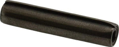 Made in USA - 5/16" Diam x 1-1/2" Long Coiled Spring Pin - Grade 1070-1090 Alloy Steel, Black Oxide Finish - A1 Tooling