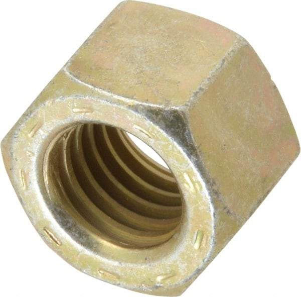 Value Collection - 5/8-11 UNC Steel Right Hand Hex Nut - 15/16" Across Flats, 35/64" High, Zinc Yellow Dichromate Cad & Waxed Finish - A1 Tooling