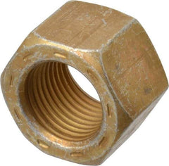 Made in USA - 5/8-18 UNF Steel Right Hand Hex Nut - 15/16" Across Flats, 41/64" High, Zinc Yellow Dichromate Cad & Waxed Finish - A1 Tooling