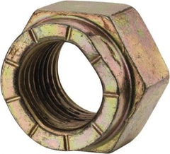 Value Collection - 3/8-24 UNF Grade L9 Hex Lock Nut with Distorted Thread - Cadmium Dichromate Finish - A1 Tooling