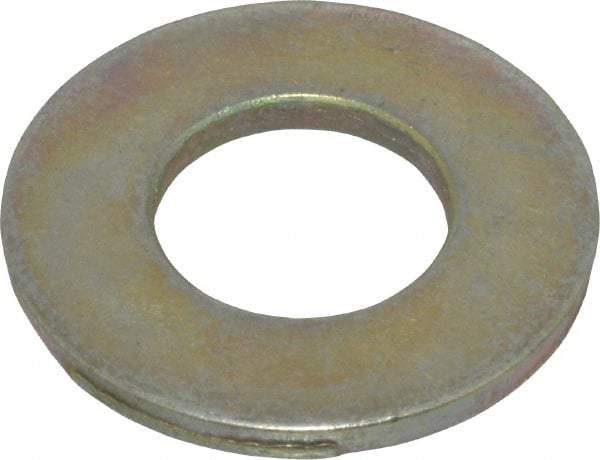 Made in USA - 1/2" Screw, Grade 9 Steel SAE Flat Washer - Zinc Yellow Dichromate Finish - A1 Tooling