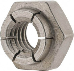 Flex-Loc - 5/16-18 UNC Grade 2 Heavy Hex Lock Nut with Expanding Flex Top - Uncoated, Meets Military Specifications - A1 Tooling