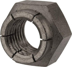 Flex-Loc - 1-8 UNC Grade 2 Heavy Hex Lock Nut with Expanding Flex Top - Uncoated, Meets Military Specifications - A1 Tooling