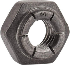 Flex-Loc - 5/16-18 UNC Grade 2 Heavy Hex Lock Nut with Expanding Flex Top - 17/64" High, Uncoated, Meets Military Specifications - A1 Tooling