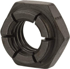 Flex-Loc - 3/8-16 UNC Grade 2 Heavy Hex Lock Nut with Expanding Flex Top - 9/32" High, Uncoated, Meets Military Specifications - A1 Tooling