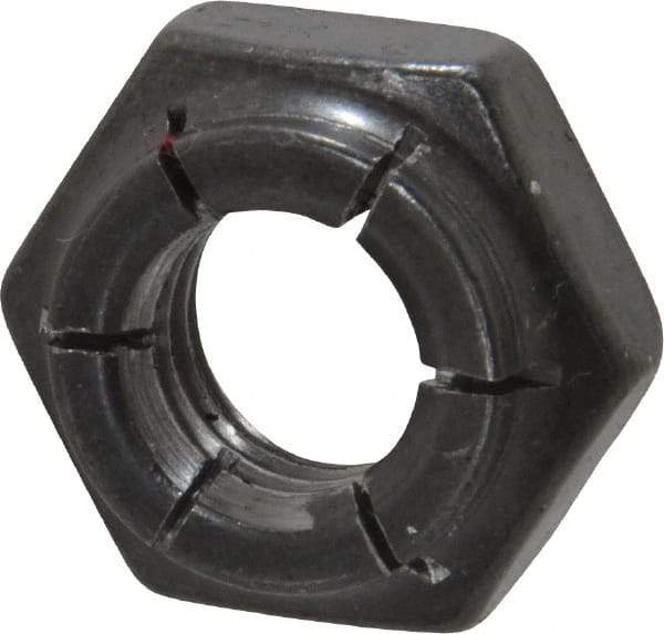 Flex-Loc - 7/16-14 UNC Grade 2 Heavy Hex Lock Nut with Expanding Flex Top - 21/64" High, Uncoated, Meets Military Specifications - A1 Tooling